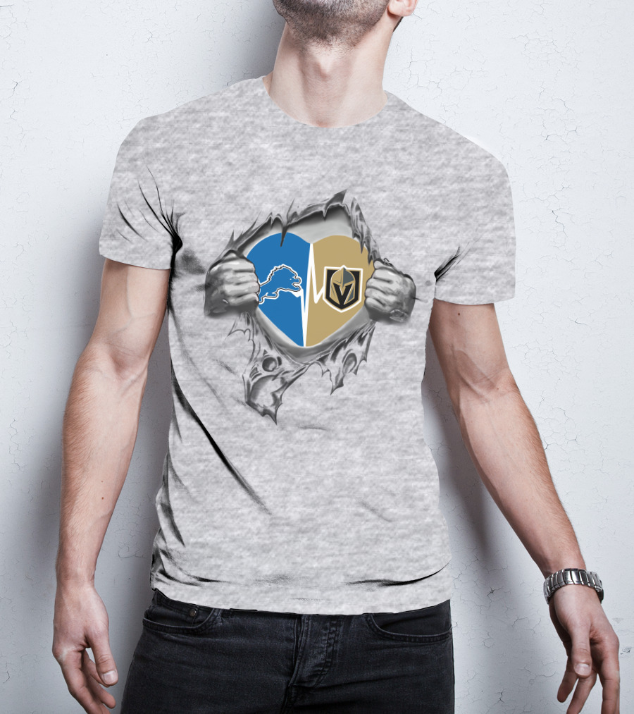 Golden Knights Lions Heartbeat Emotion T-Shirt