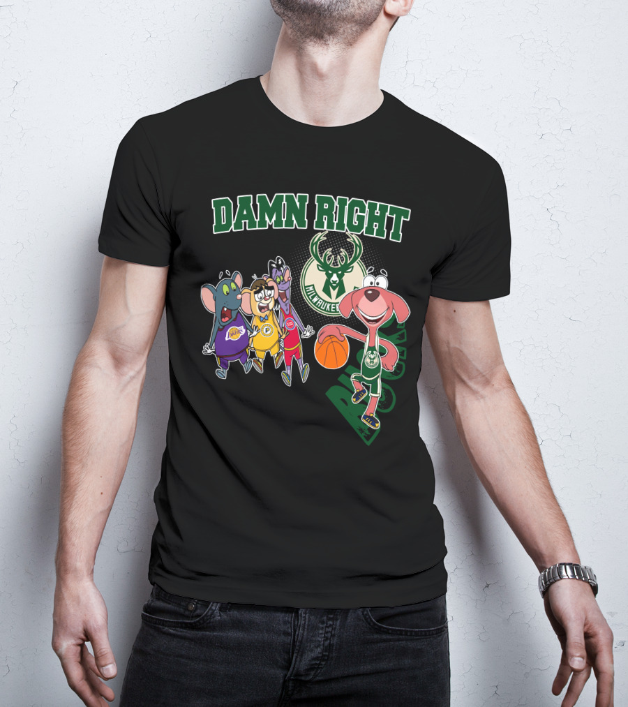 Damn Right Milwaukee Bucks Fan T-Shirt