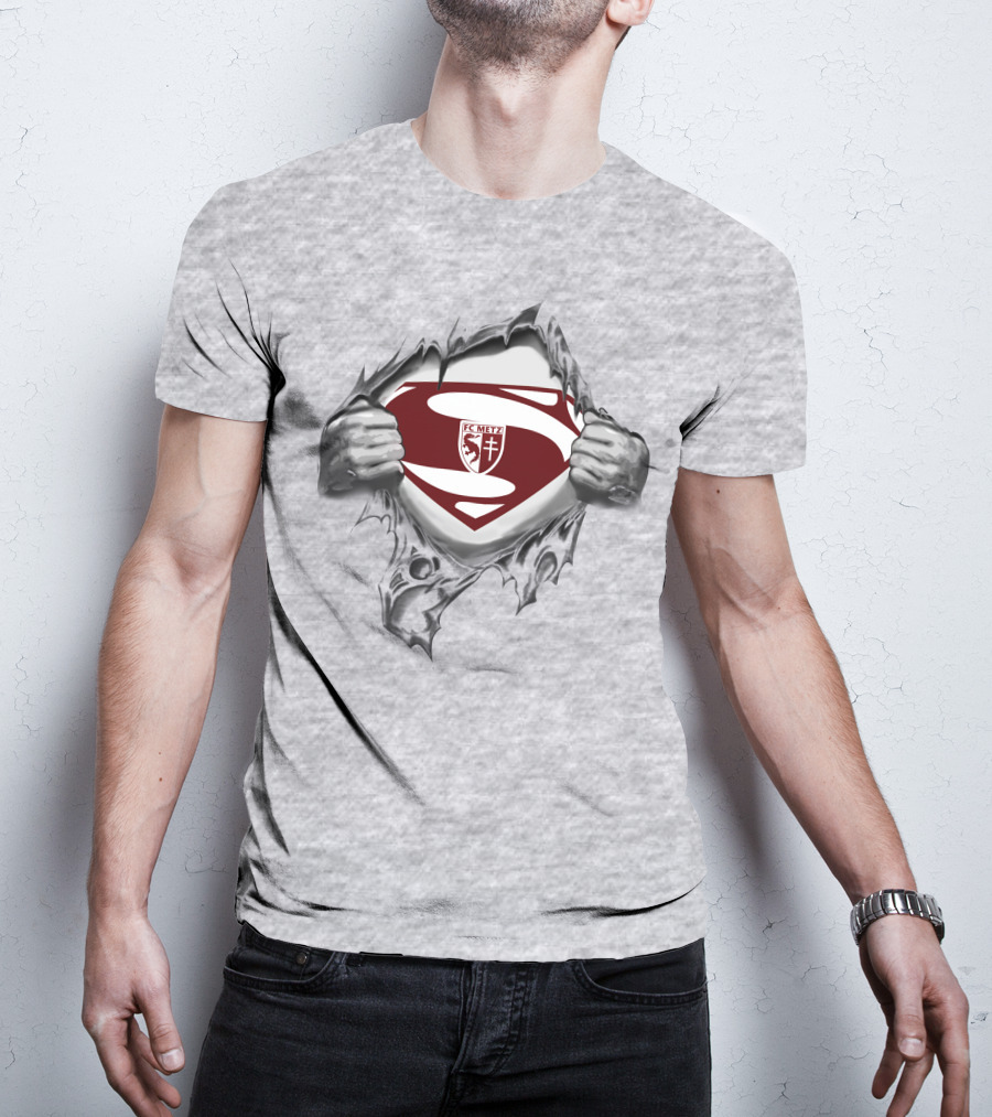 FC Metz Superman Crest Reveal T-Shirt