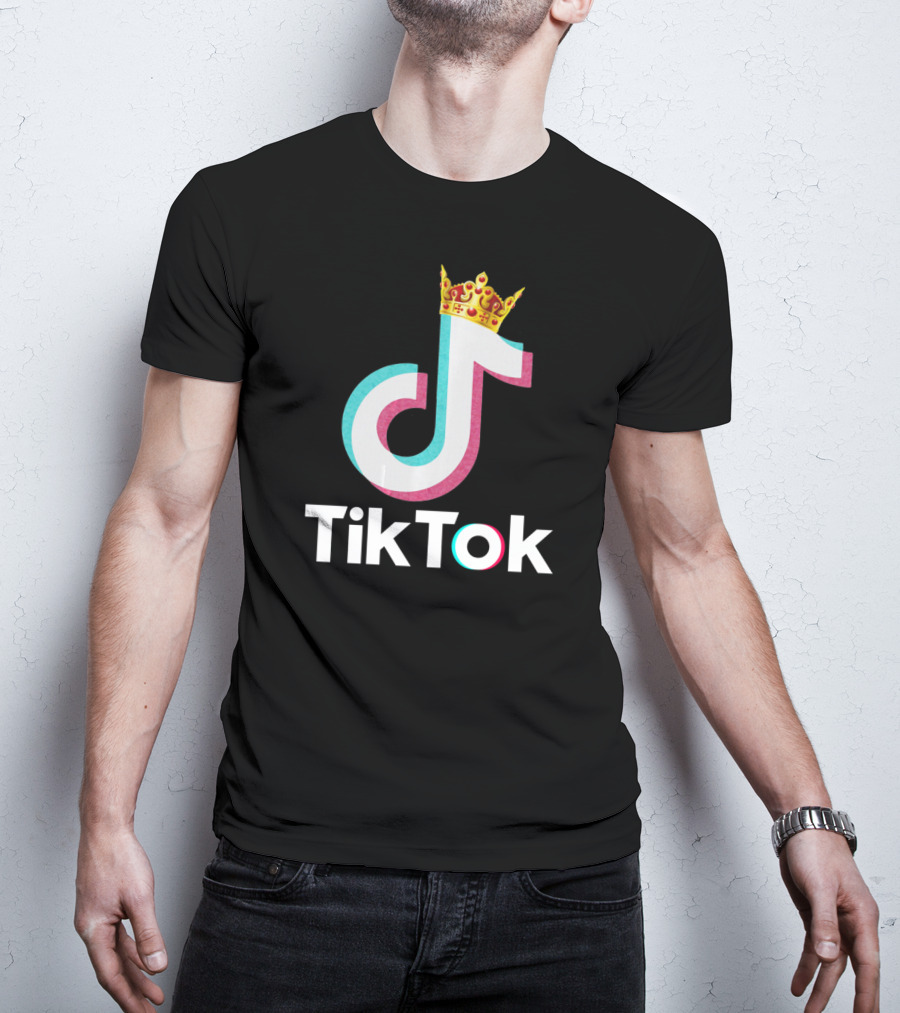 Funny TikTok Dancing Musician DJ Love With Crown T-Shirt