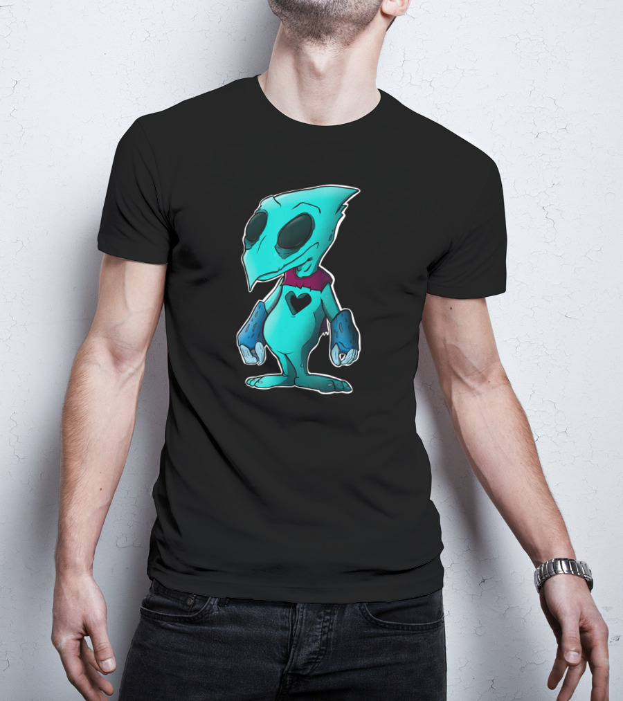 Heartless Kingdom Hearts Blue Creature With Heart T-Shirt