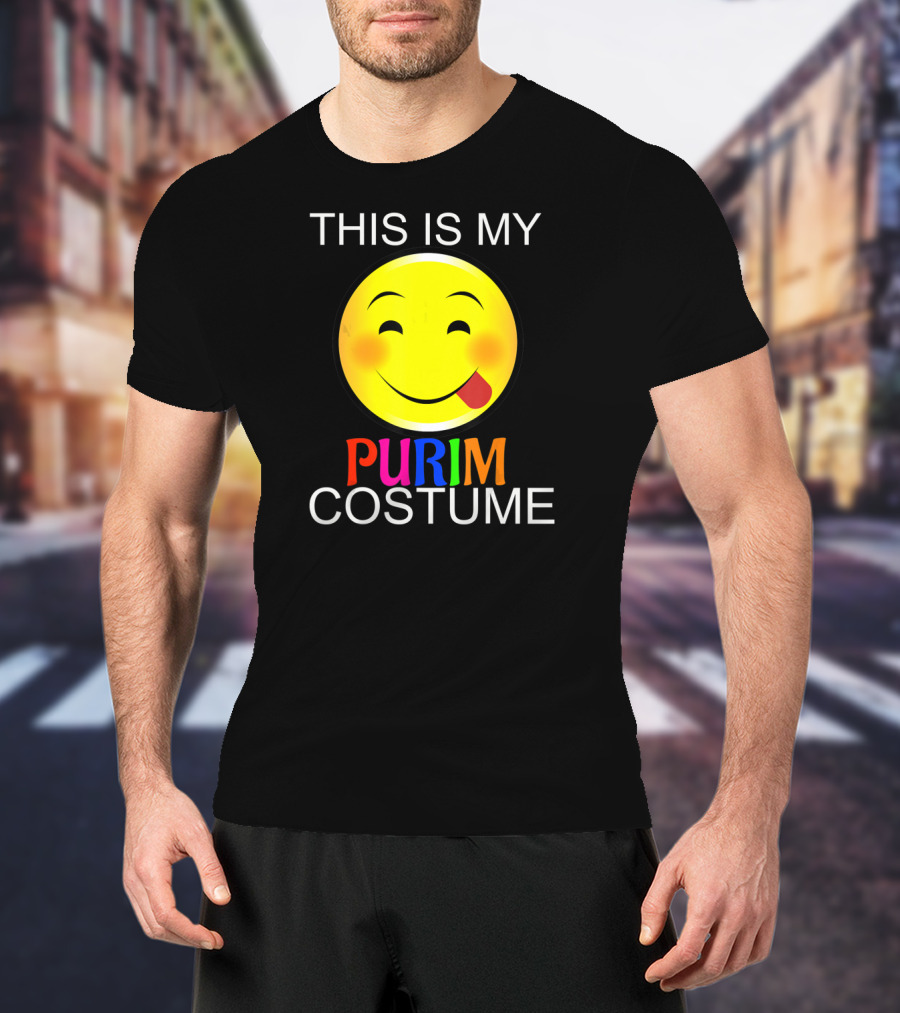 THIS IS MY PURIM COSTUME Smiley Face T-Shirt