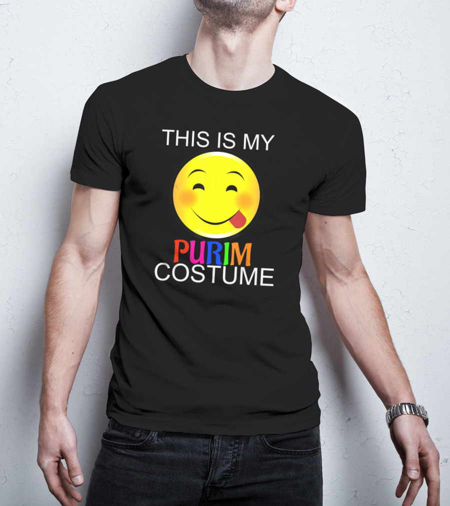 THIS IS MY PURIM COSTUME Smiley Face T-Shirt