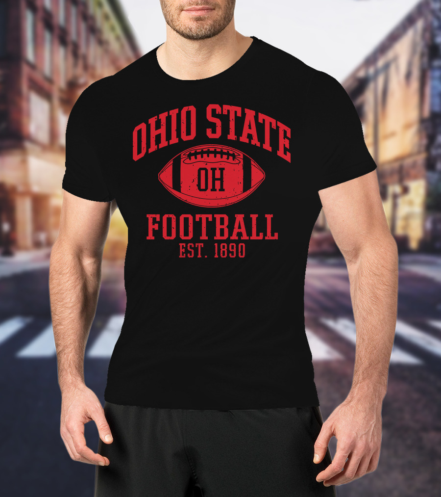 Ohio State Football OH Est. 1890 Vintage Varsity T-Shirt