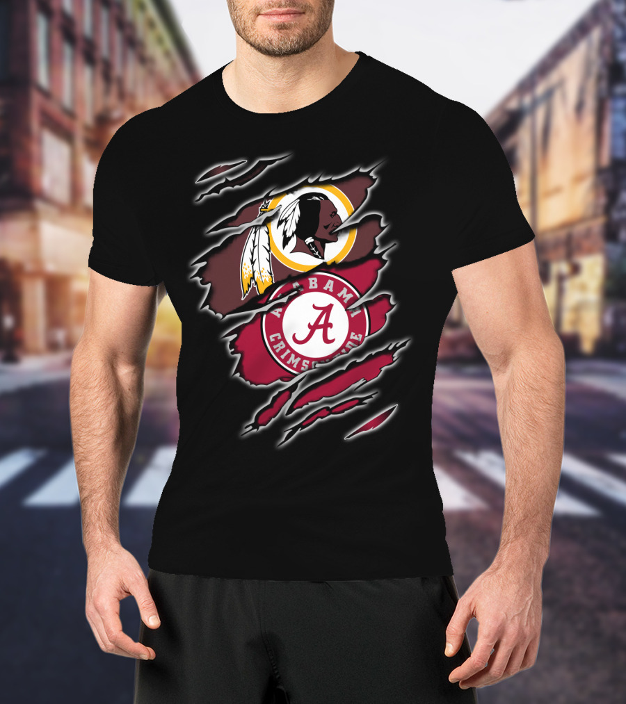 Redskins Alabama Crimson Tide Fan T-Shirt
