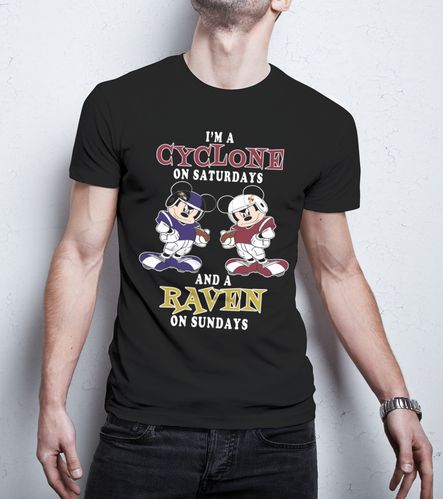 I'm A Cyclone On Saturdays And A Raven On Sundays T-Shirt