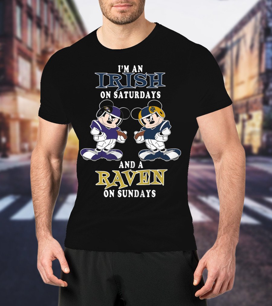 I'm An Irish On Saturdays And A Raven On Sundays T-Shirt