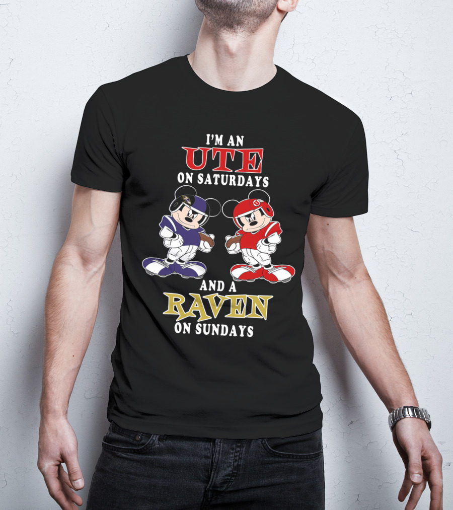 I'm An Ute On Saturdays And A Raven On Sundays T-Shirt
