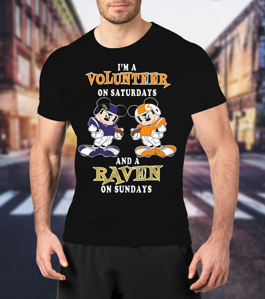 I'm A Volunteer On Saturdays And A Raven On Sundays T-Shirt