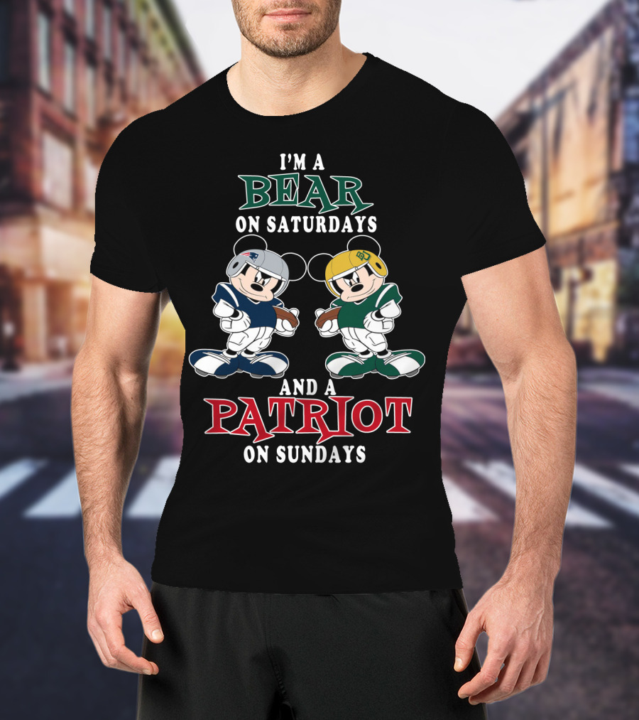 I'm A Bear On Saturdays And A Patriot On Sundays T-Shirt