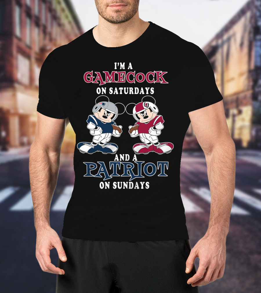 I'm A Gamecock On Saturdays And A Patriot On Sundays T-Shirt