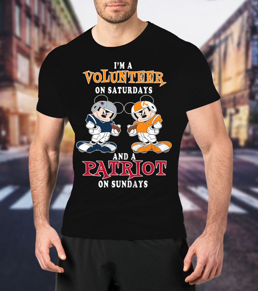 I'm A Volunteer On Saturdays And A Patriot On Sundays T-Shirt