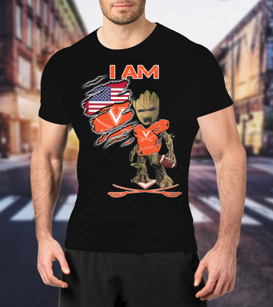 I Am Virginia Cavaliers Football Groot Fan T-Shirt