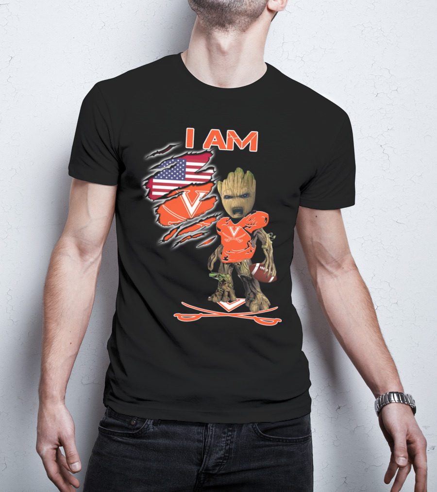 I Am Virginia Cavaliers Football Groot Fan T-Shirt