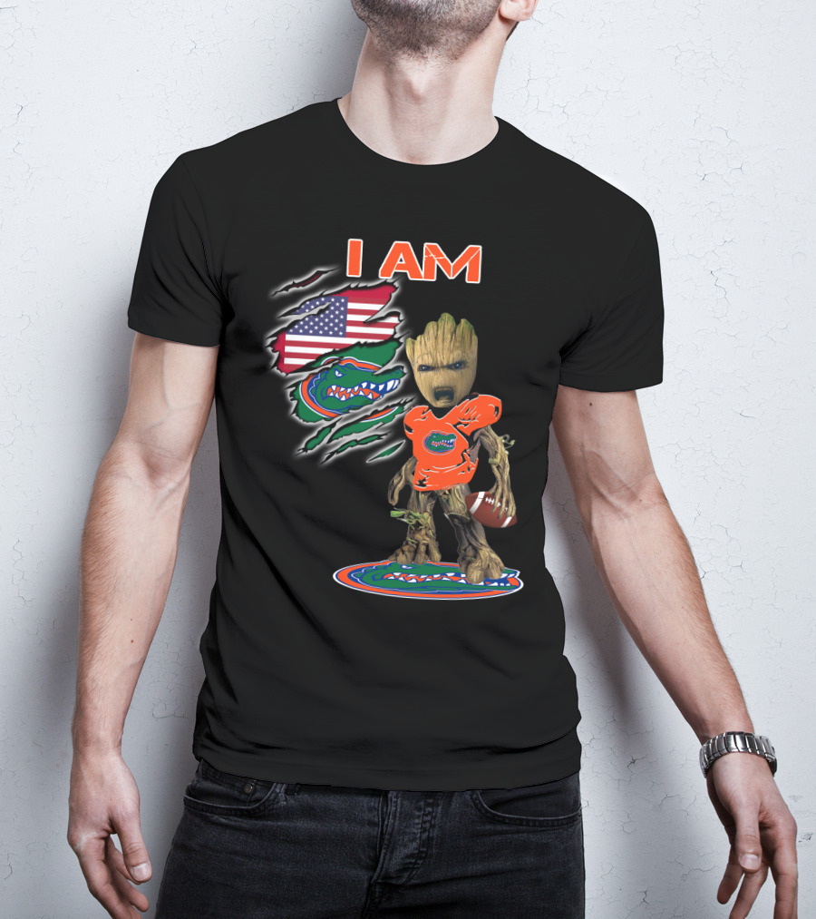 I Am Florida Gators American Football Groot Fan T-Shirt