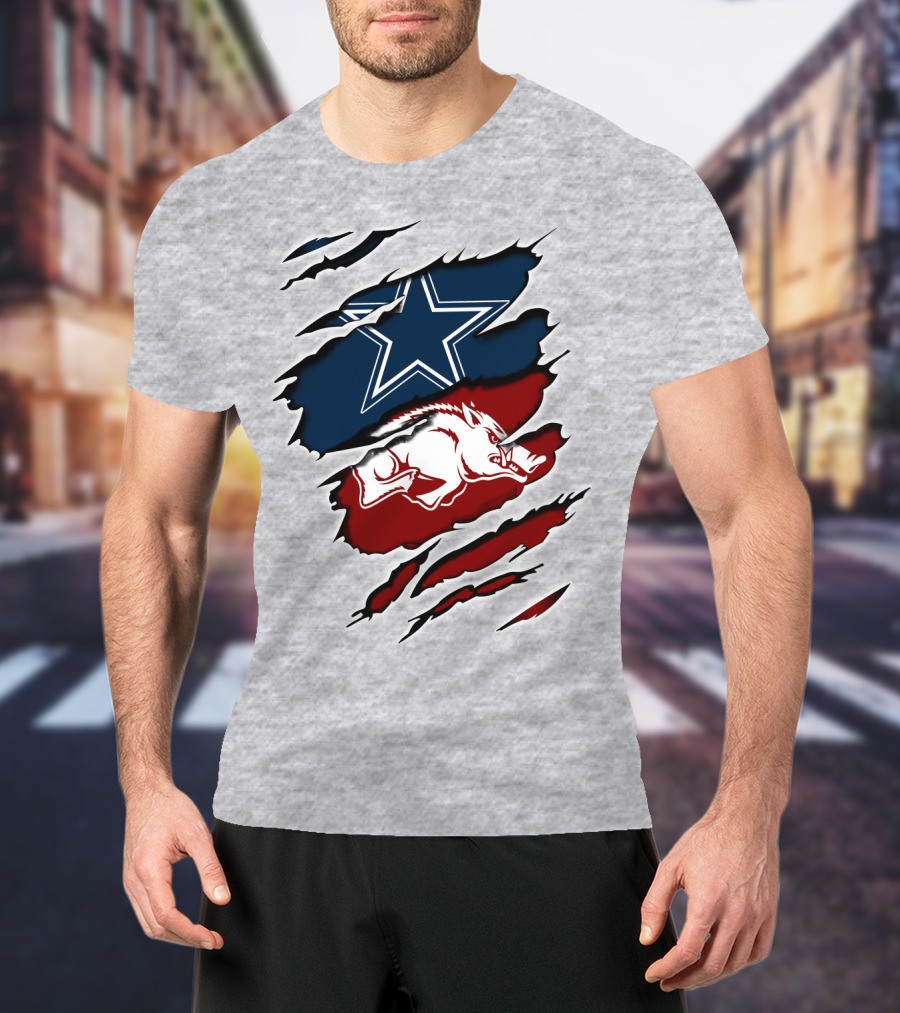 Cowboys Razorback Arkansas Team Spirit T-Shirt