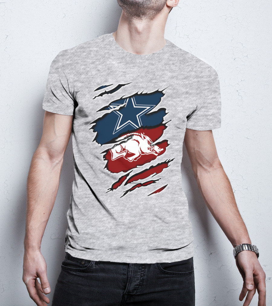 Cowboys Razorback Arkansas Team Spirit T-Shirt