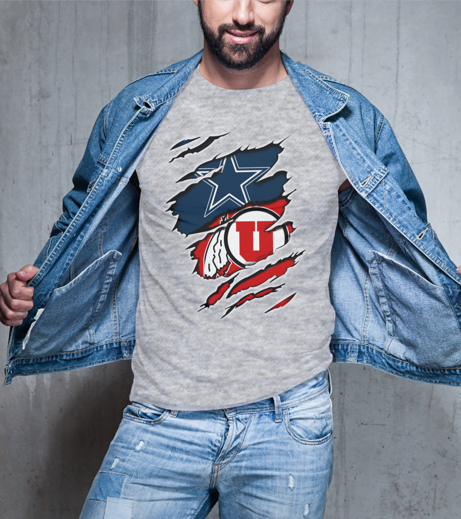 Dallas Cowboys Utah Utes Football Fan T-Shirt