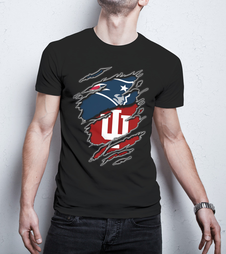 New England Patriots Indiana Hoosiers Mashup T-Shirt
