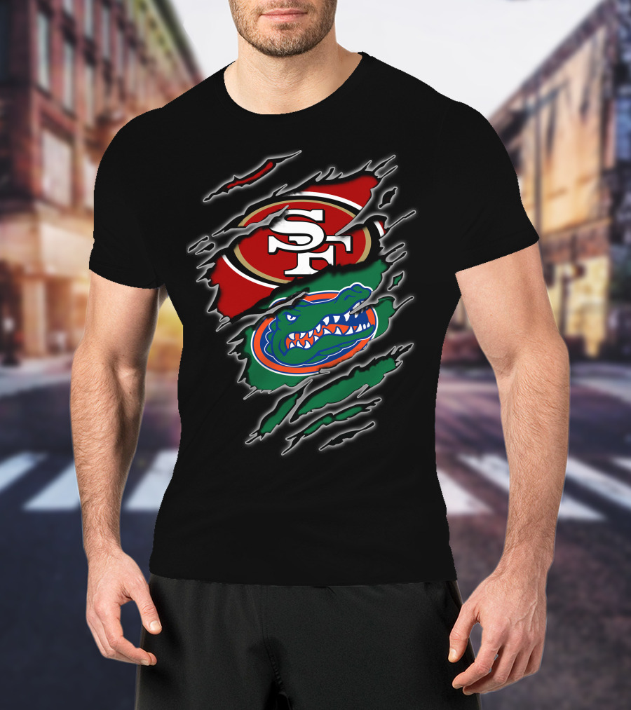 49ers Sf Florida Gators Ripped T-Shirt