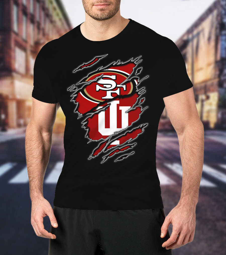 49ers Sf Indiana Hoosiers Tear T-Shirt