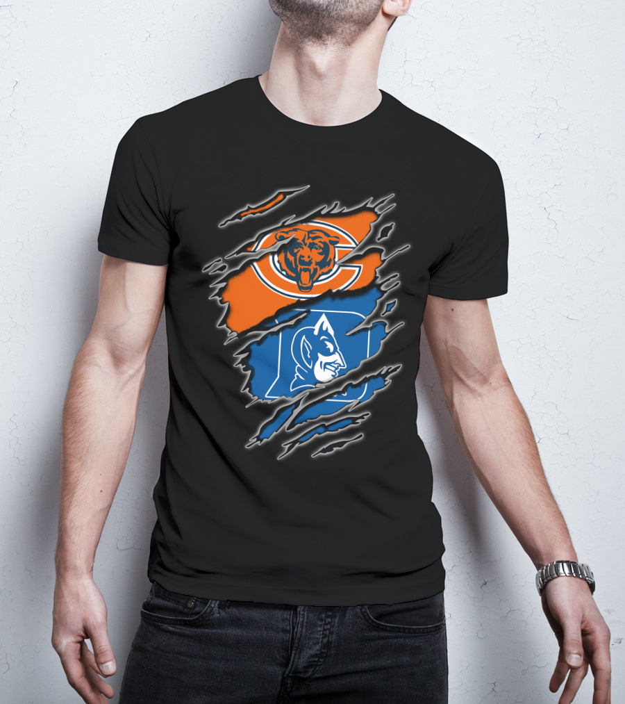 Chicago Bears Duke Blue Devils Fan Merchandise T-Shirt