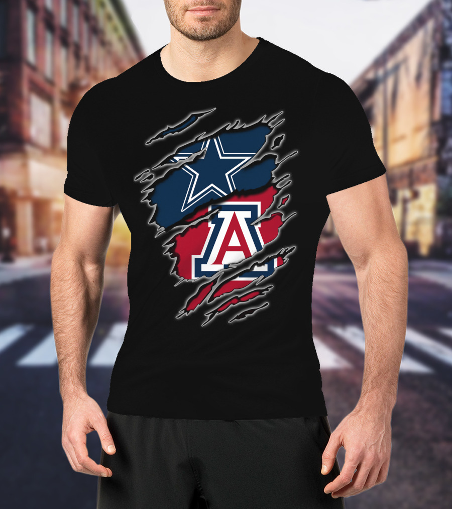 Dallas Cowboys Arizona Wildcats Rip T-Shirt