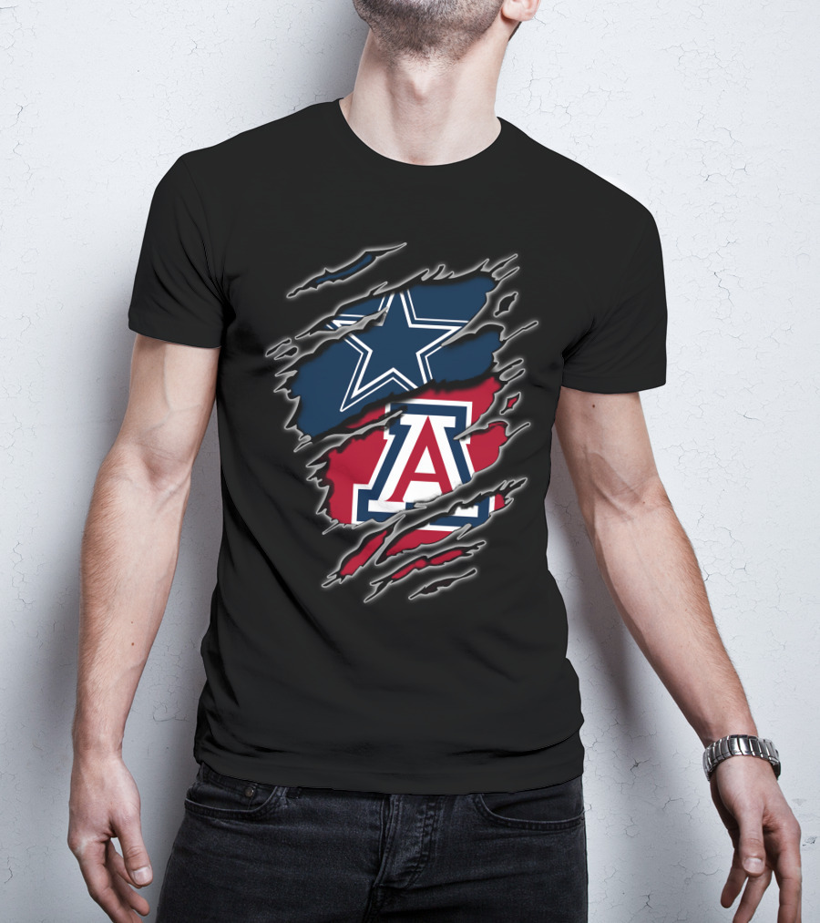 Dallas Cowboys Arizona Wildcats Rip T-Shirt