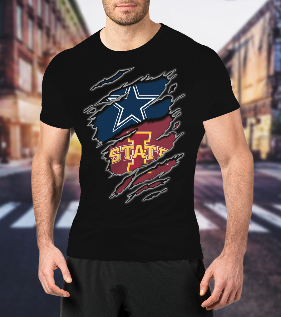 Iowa State Cowboys Star Logo Texas Football T-Shirt