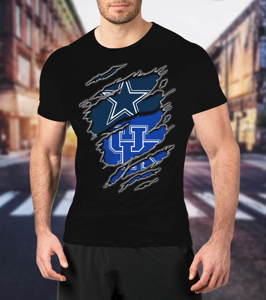 Dallas Cowboys Kentucky Wildcats Fan Crossover T-Shirt