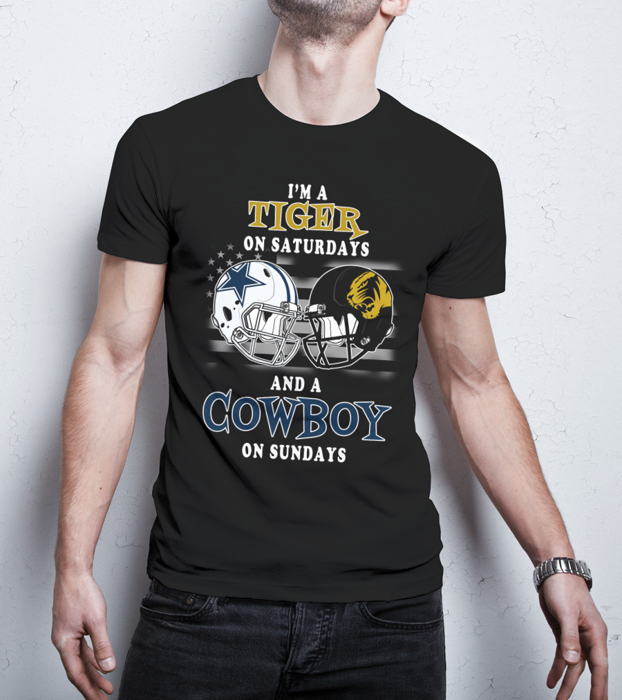 I'm A Tiger On Saturdays And A Cowboy On Sundays T-Shirt