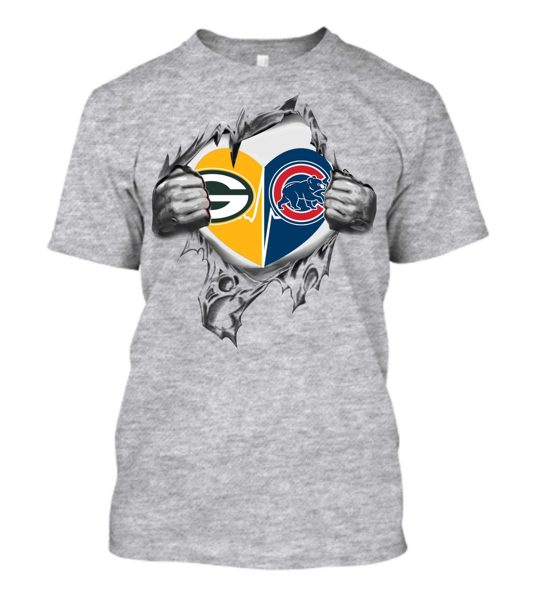 Heart Of Loyalty Packers Cubs Packers Cubs T-Shirt