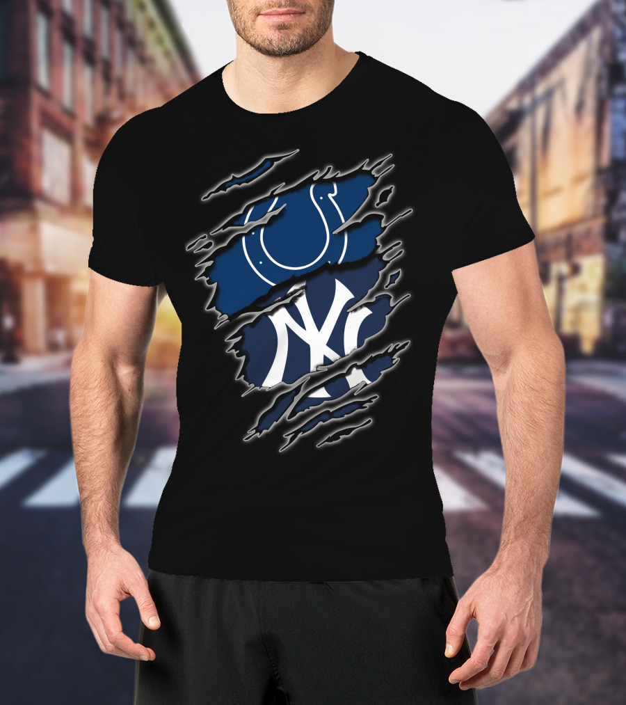Colts Yankees Logo Tear T-Shirt