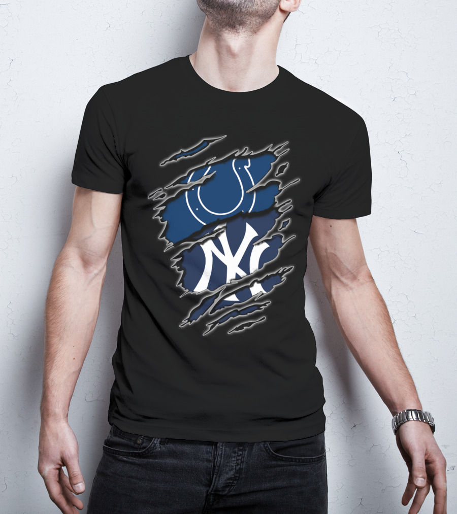 Colts Yankees Logo Tear T-Shirt