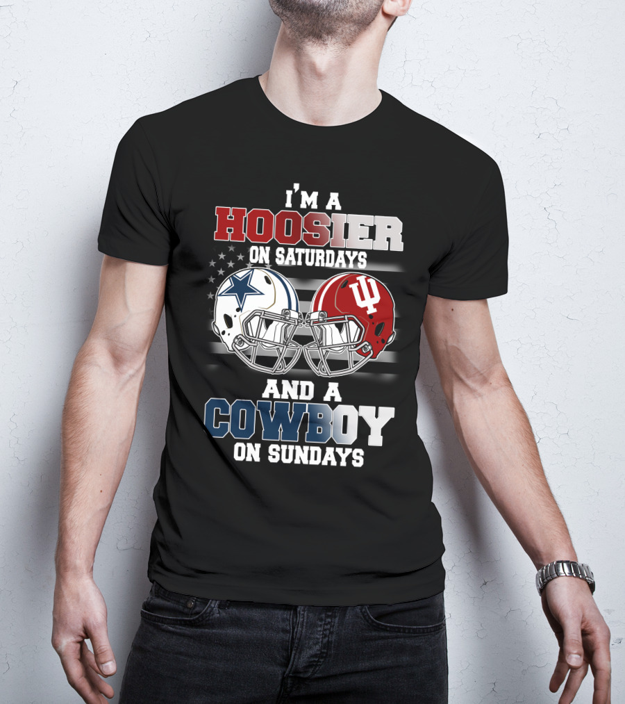 I'm A Hoosier On Saturdays And A Cowboy On Sundays T-Shirt