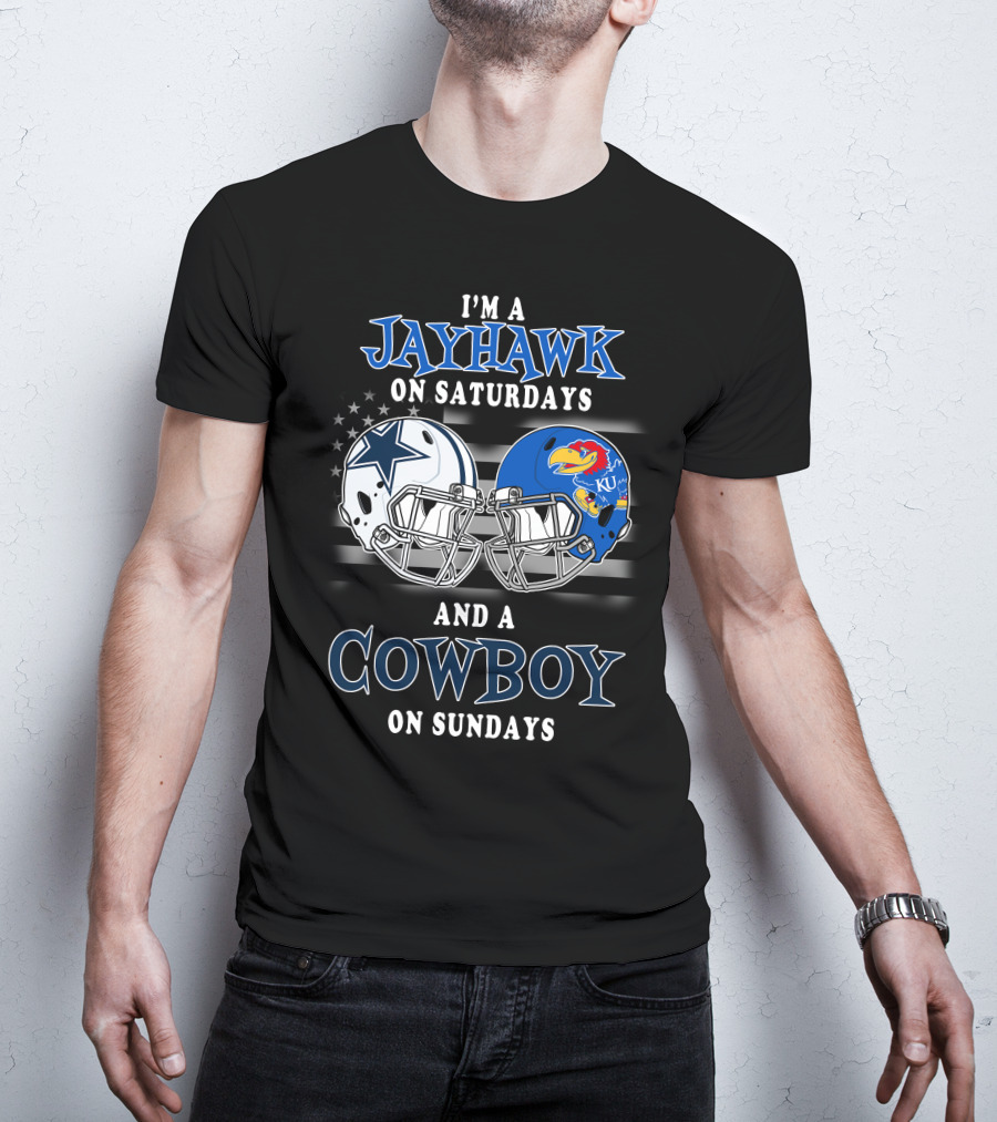 I'm A Jayhawk On Saturdays And A Cowboy On Sundays T-Shirt