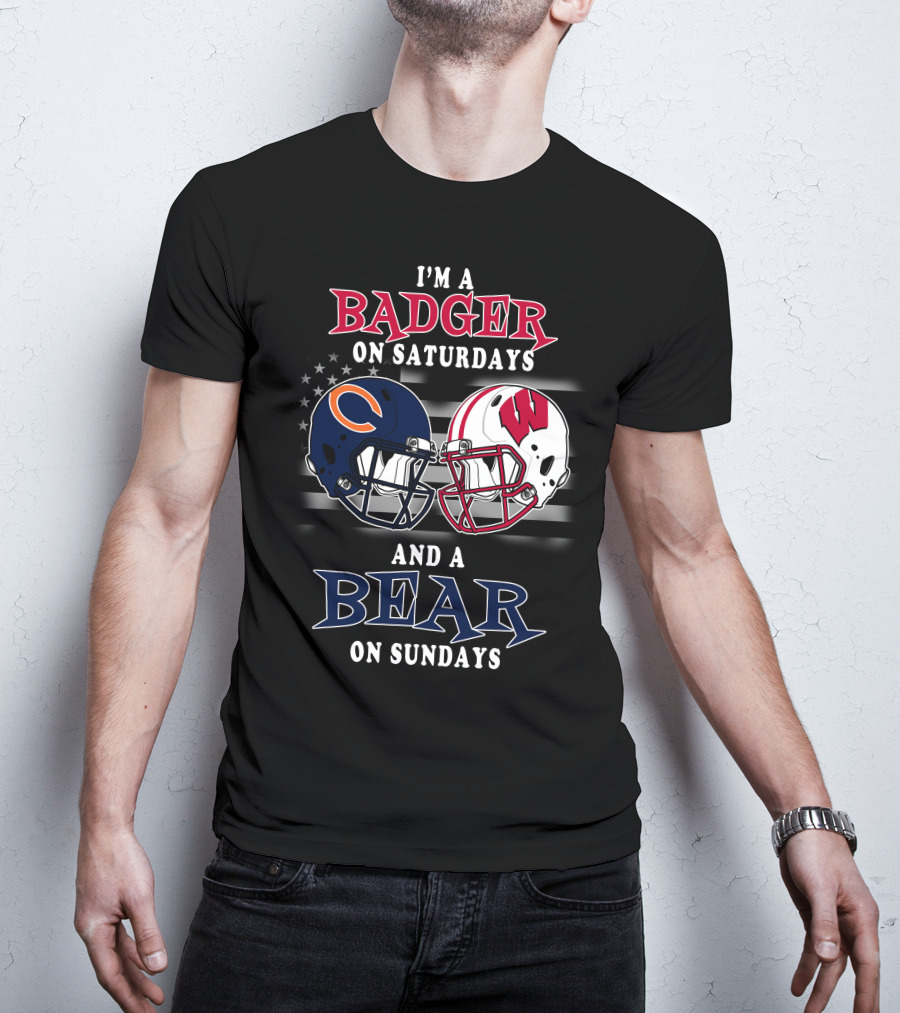 I'm A Badger On Saturdays And A Bear On Sundays T-Shirt