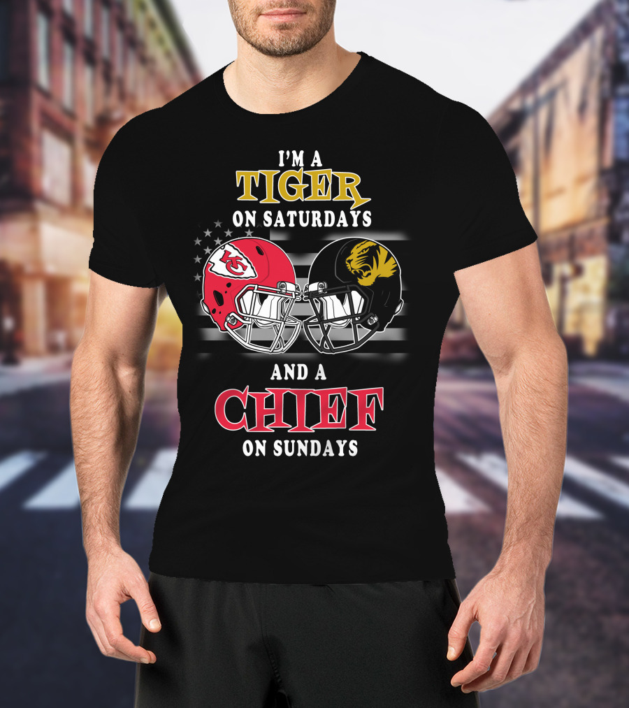I'm A Tiger On Saturdays And A Chief On Sundays T-Shirt