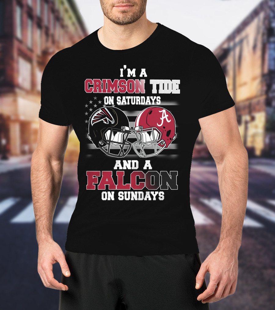 I'm A Crimson Tide On Saturdays And A Falcon On Sundays T-Shirt