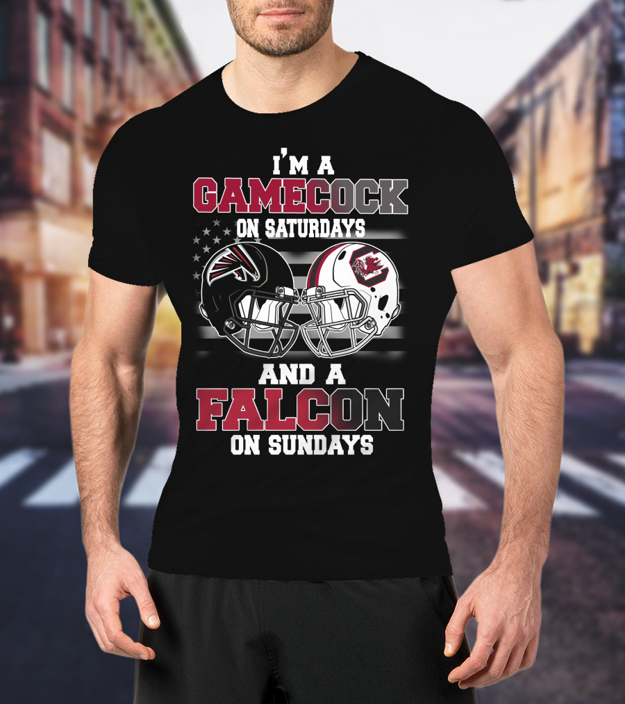 I'm A Gamecock On Saturdays And A Falcon On Sundays T-Shirt