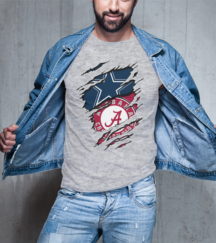 Alabama Cowboys Rip Through Crimson Tide Star T-Shirt
