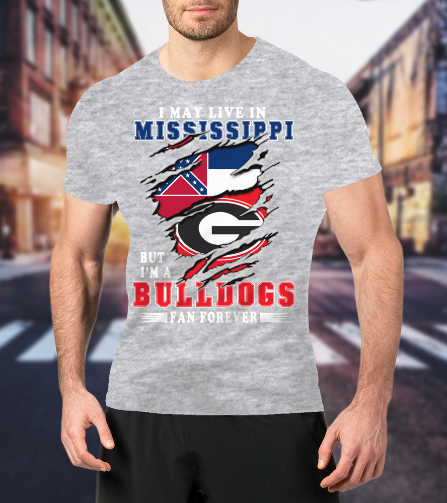 Mississippi Bulldogs Fan Forever With State And Team Pride Tear T-Shirt