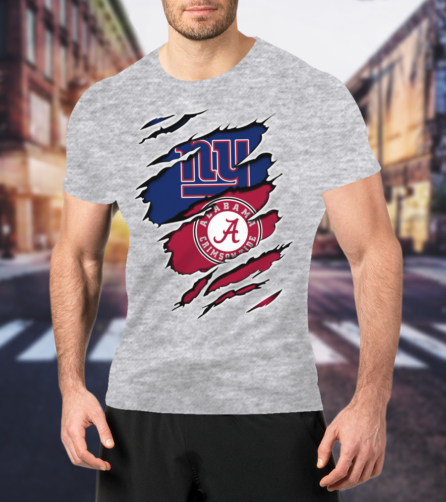 New York Giants Alabama Crimson Tide T-Shirt