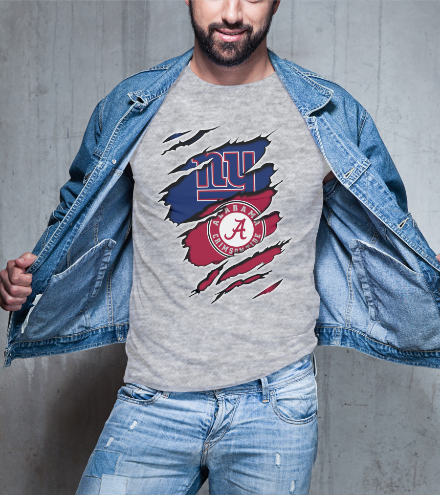 New York Giants Alabama Crimson Tide T-Shirt