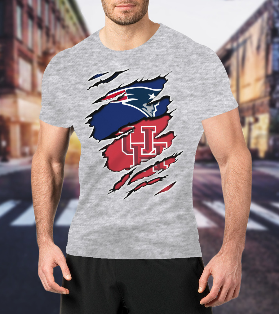 Patriots UH Houston Claw Mark Fusion T-Shirt