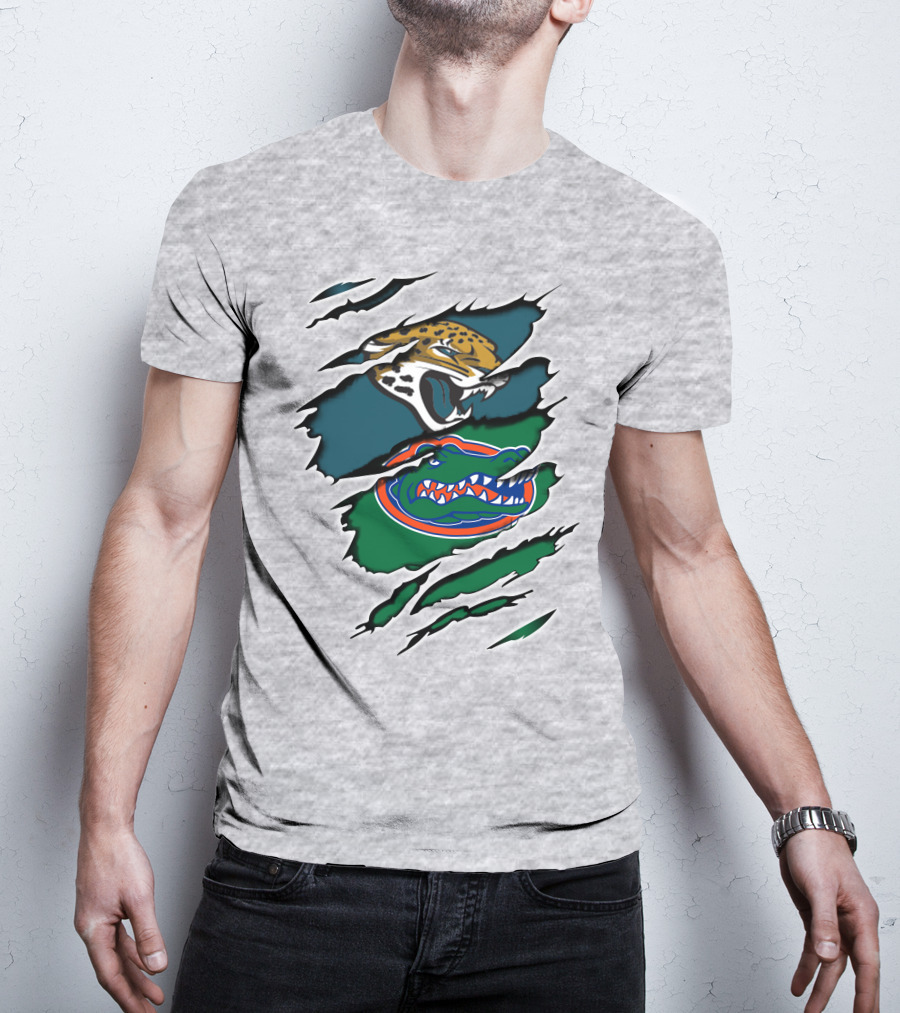 Jaguars Gators Football Logo Scratch T-Shirt