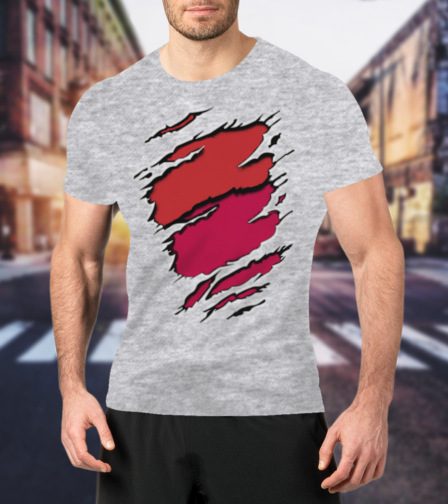 Cardinals Louis Cardinals Red Claw Marks T-Shirt