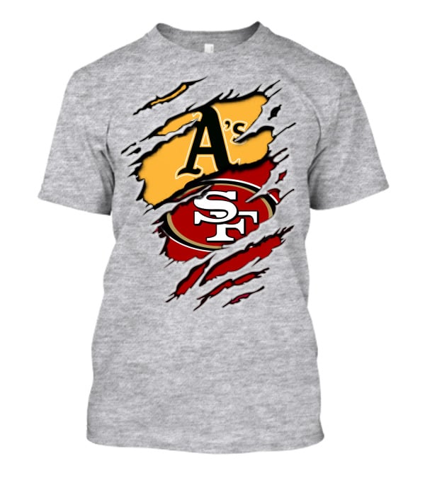 San Francisco 49ers Oakland Athletics Mashup Collaboration T-Shirt