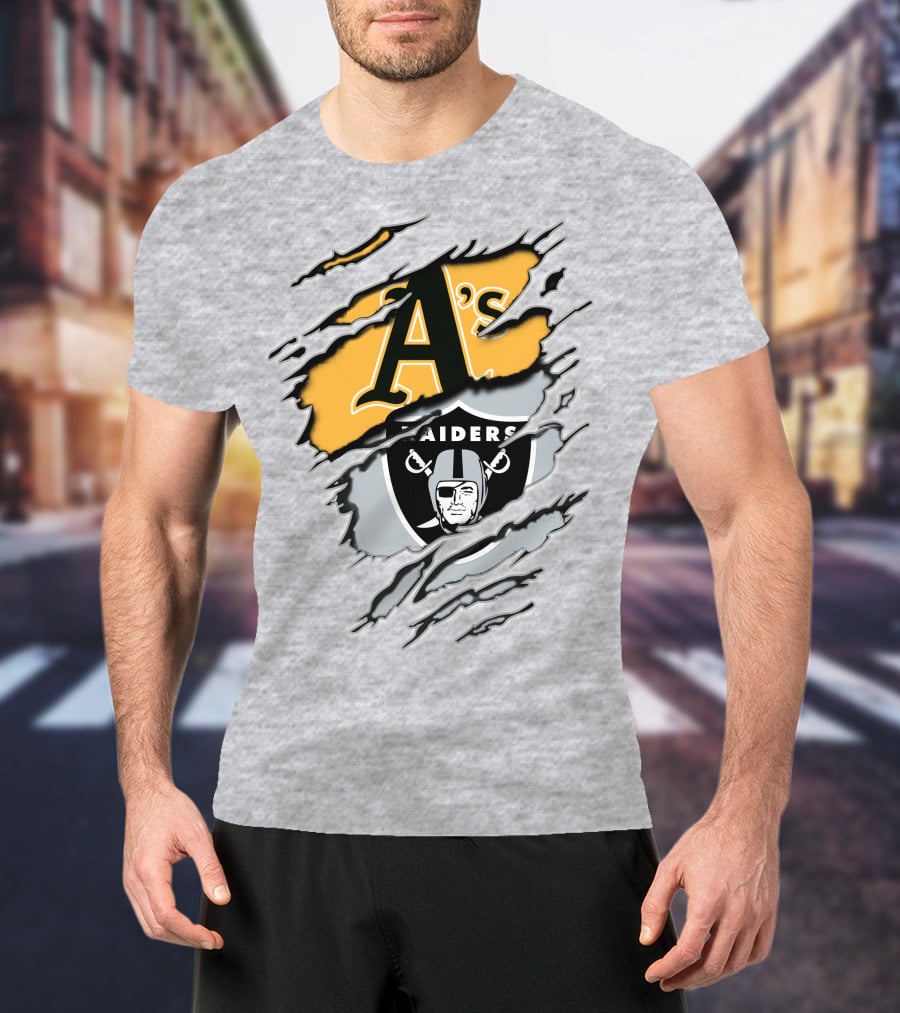 A's Raiders Athletics Iconic Crossover T-Shirt