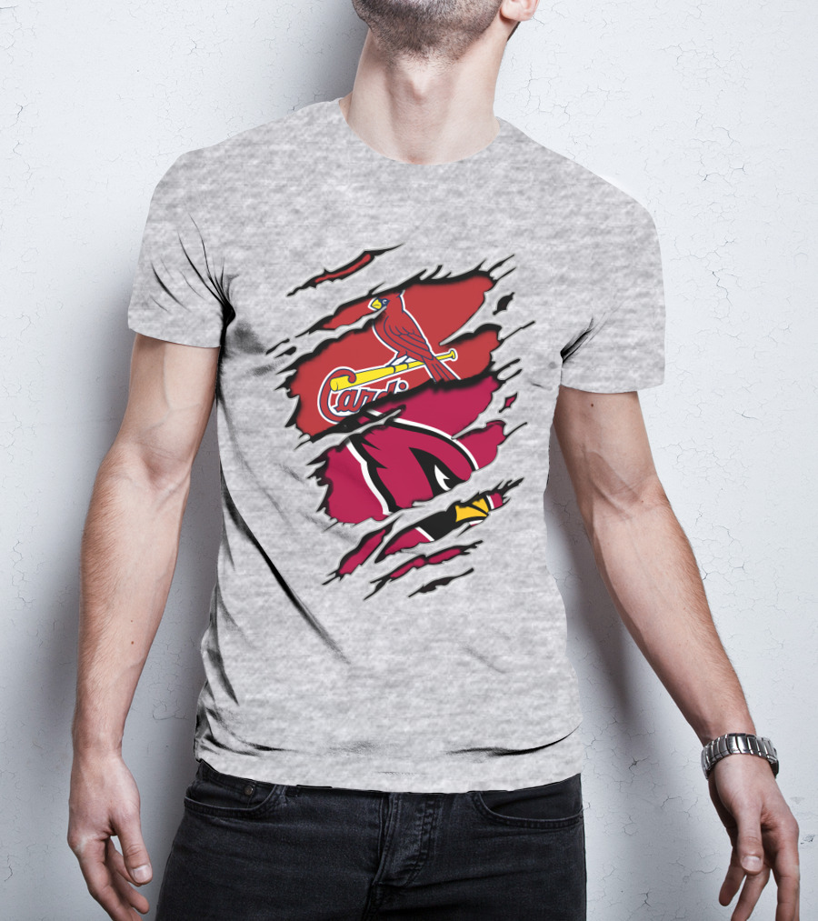 Cardinals St. Louis Arizona Distressed Style Sports Fan T-Shirt